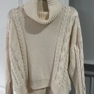 Crockett Cable Turtleneck Sweater